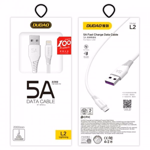 USB Cable Dudao "L2L" White "Lightning" 200cm
