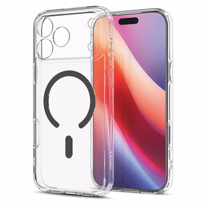 Spigen Ultra Hybrid MagSafe ümbris iPhone 18 Pro / 17 Pro jaoks, läbipaistev grafiithall