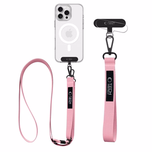 TECH-PROTECT C6S nöörist crossbody rihm heleroosa