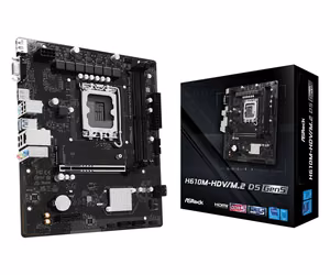 Asrock H610M-HDV/M.2 D5 GEN5 emaplaat