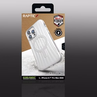 Raptic X-Doria Clutch Case iPhone 14 Pro Max koos MagSafe tagakattega läbipaistev