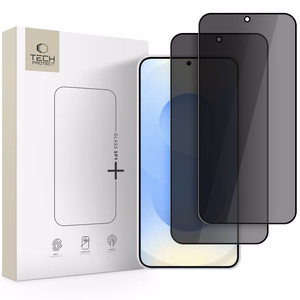 Tech-Protect Glass SPY+ 2-pack privaatsuse karastatud klaas Samsung Galaxy S26+ jaoks