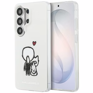 Karl Lagerfeld ümbris IML Karl ja Choupette MagSafe Samsung Galaxy S26 Ultra jaoks läbipaistev