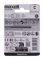 MAXELL battery alkaline LR14, 2 pcs.