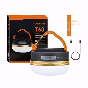 Kämpingu lamp Superfire T60, 2,5W, 1000mAh
