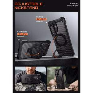 Supcase UB Grip Mag MagSafe ümbris Samsung Galaxy S26 Ultra jaoks - must