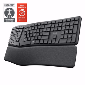 Trust Keyra ergonoomiline mitmeseadmeline juhtmevaba klaviatuur