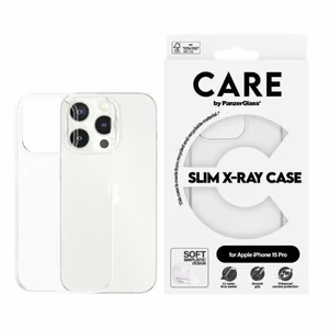 CARE by PanzerGlass Slim X-Ray Ümbris jaoks iPhone 15 Pro - Clear