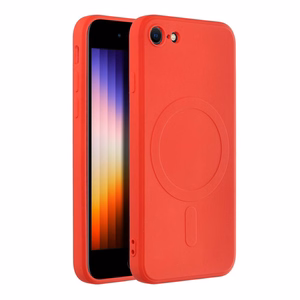 SILICONE MAG ÜMBRIS compatible with MagSafe jaoks IPHONE 7 / 8 / SE 2020 / SE 2022 punane