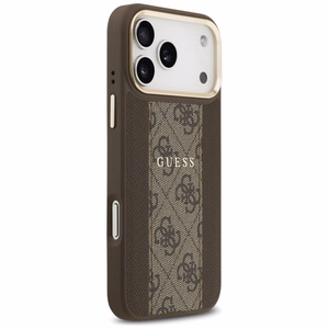 GUESS ümbris jaoks IPHONE 17 Pro Max compatible with MagSafe GUHMP17XPG4SEMCW (PU W/ 4G Stripe) brown