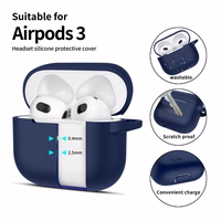 Tech-Protect Silicone Hook Ümbris jaoks Apple AirPods 3 - sinine