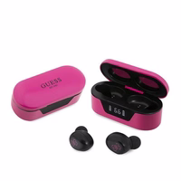 Guess GUTWST31EM TWS sininetooth headphones + magenta docking station