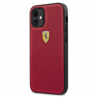 Ferrari FESPEHCP12SRE iPhone 12 mini 5.4" punane/punane kõvakaaneline korpus On Track Perforeeritud