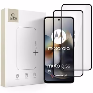 Tech-Protect Glass Fit+ 2-pack karastatud klaas jaoks Motorola Moto G56 5G - must