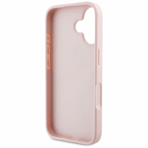 Guess Grained Roses Big 4G logo iPhone 16 ümbris - roosa