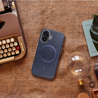 GENTLEMAN MAG COVER Ümbris compatible koos MagSafe jaoks IPHONE 16 PRO tumesinine sinine