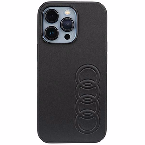 Audi синтетическая кожа iPhone 13 Pro / 13 6.1" чёрный/чёрный хардкейс AU-TPUPCIP13P-TT/D1-BK