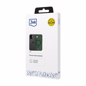 3mk Smoke MagCase iPhone 17 jaoks roheline-poolläbipaistev