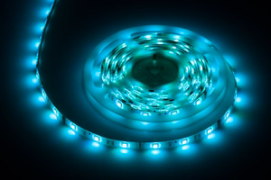Lighting kit with 150-LED 5050 SMD strip, power supply and colour controller