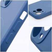 SILICONE MAG ÜMBRIS compatible with MagSafe jaoks IPHONE 16 Pro sinine