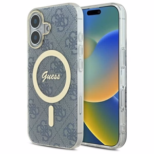 Guess IML 4G MagSafe iPhone 16 Ümbris - sinine