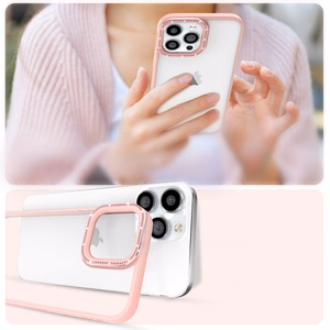 Kingxbar Sparkle seeria ümbris iPhone 13 Pro kristallidega tagakate roosa