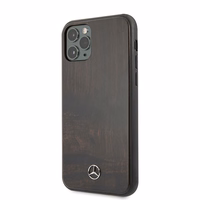 Mercedes Wood Line Rosewood ümbris iPhone 11 Pro Max'ile - pruun