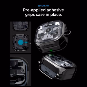 Spigen Ultra Hybrid Zero One ümbris Samsung Galaxy Buds 4 / 4 Pro jaoks - must