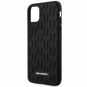 Karl Lagerfeld KLHCN61RUPKLPK 3D Monogram ümbris seadmele iPhone 11 / XR 6.1", must
