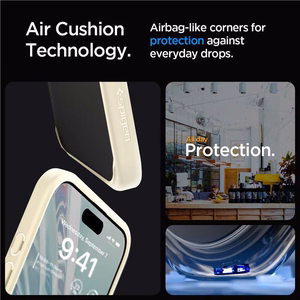 Spigen Crystal Hybrid Case for iPhone 15 Pro Max - Clear Beige