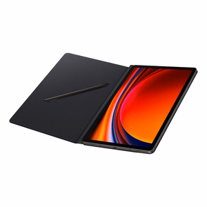 Flip ümbris with stand jaoks Samsung Galaxy Tab S9 Smart Book Cover - must