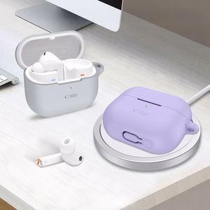 Tech-Protect Silicone Hook Ümbris jaoks Samsung Galaxy Buds 3 / 3 FE / 3 Pro - Purple