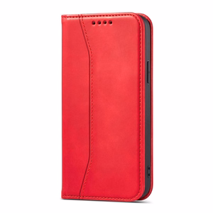 Magnet Fancy Case ümbris iPhone 14 Pro Max flip cover rahakott seisma punane