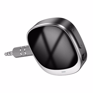 AUX Bluetooth adapter Jack 3,5 mm Hoco ekraaniga E80 must
