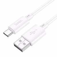 Kaabel USB A to USB C Hoco 3A 1 m X88 valge