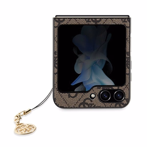 Guess 4G Charms Collection ümbris jaoks Samsung Galaxy Z Flip 5 - brown