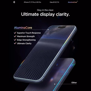 Spigen Glas.tR EZ Fit Karastatud klaas jaoks iPhone 16 Pro / 17 / 17 Pro - 2 pcs.