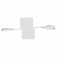 Borofone Kaabel BX30 Silicone - USB to Micro USB - 2,4A 1 metre valge