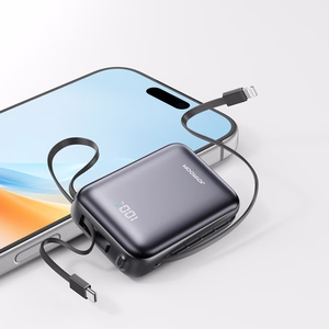 Joyroom JR-PBF29 20000mAh 22.5W powerbank koos kahekordse kaabliga must