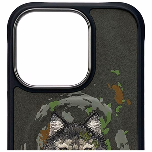 NIMMY ümbris WOLF compatible with MagSafe jaoks IPHONE 16 Pro dark hall