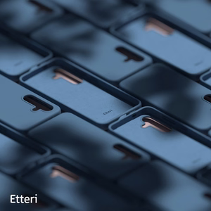 Etteri Silikoon Mag ümbris for Samsung Galaxy S25 Edge tumesinine