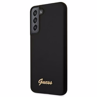 Guess GUHCS22MLSLMGBK S22+ S906 must/must hardcase Silicone Script Metal Logo