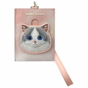 Nimmy Big Eyed Pet 2.0 Cat Wallet Card Holder - Roosa