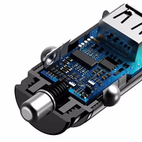 Baseus Circular 2xUSB QC3.0 5A 30W car charger (must)