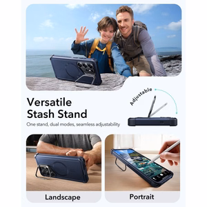 ESR Cyber Tough Kickstand MagSafe ümbris Samsung Galaxy S26 Ultra jaoks - must