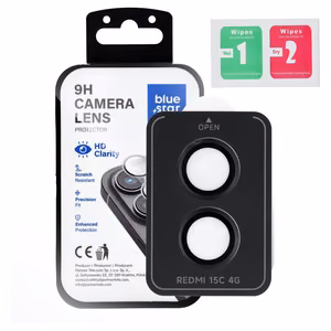 Kaamera objektiivi kaitse BLUE STAR Easy Install XIAOMI Redmi 15C must