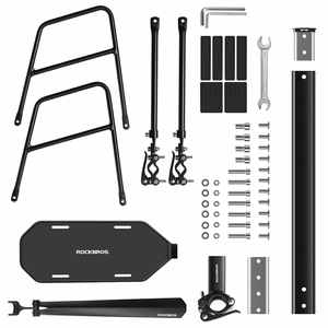 Rockbros RBHJ-1 Black Diamond jalgratta pakiraam poritiivaga ja kiirkinnitusega 26-29" mägijalgratastele - must