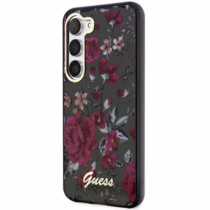 Guess GUHCS23MHCFWSA S23+ S916 зелёный/хаки жёсткий чехол Flower Collection