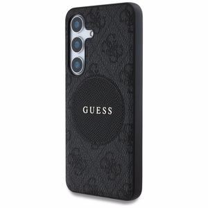 Guess 4G Round Patch Classic Logo MagSafe ümbris jaoks Samsung Galaxy S25 must