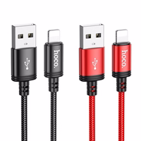 Kaabel USB A to Lightning Hoco 2,4A 1 m X89 must